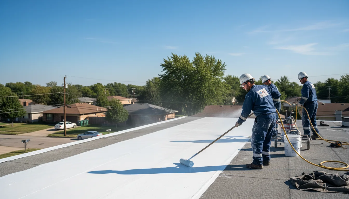 Commercial roof coating in Fargo, OK near me